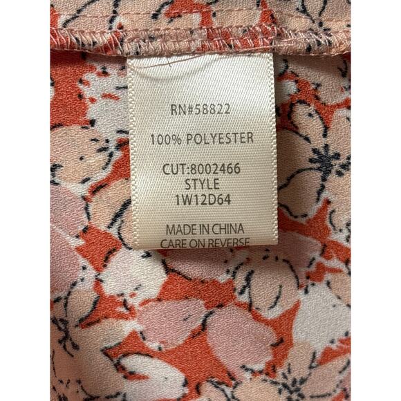 Max Studio NWOT Women's Plus Size 3X Flutter Sleeve Waist Tie Dress Floral Boho - Picture 6 of 6